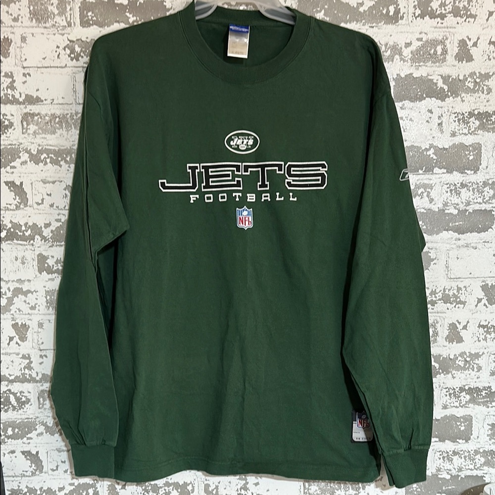 Green Jets Football Long Sleeve Shirt